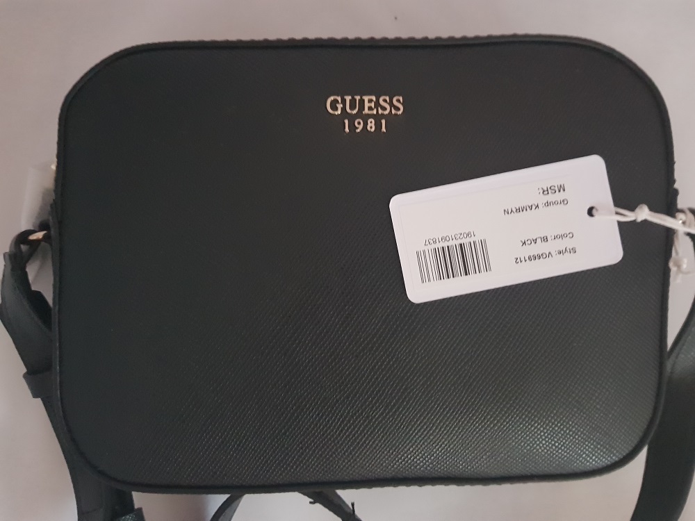GUESS torebka Listonoszka Kamryn czarna, krokodyl GUESS torebka Listonoszka Kamryn czarna, krokodyl